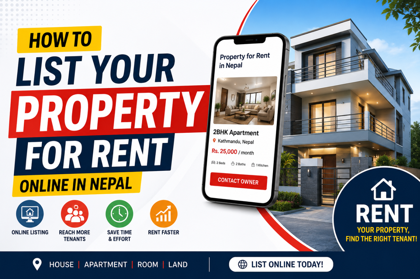 How to List Your Property for Rent Online in Nepal